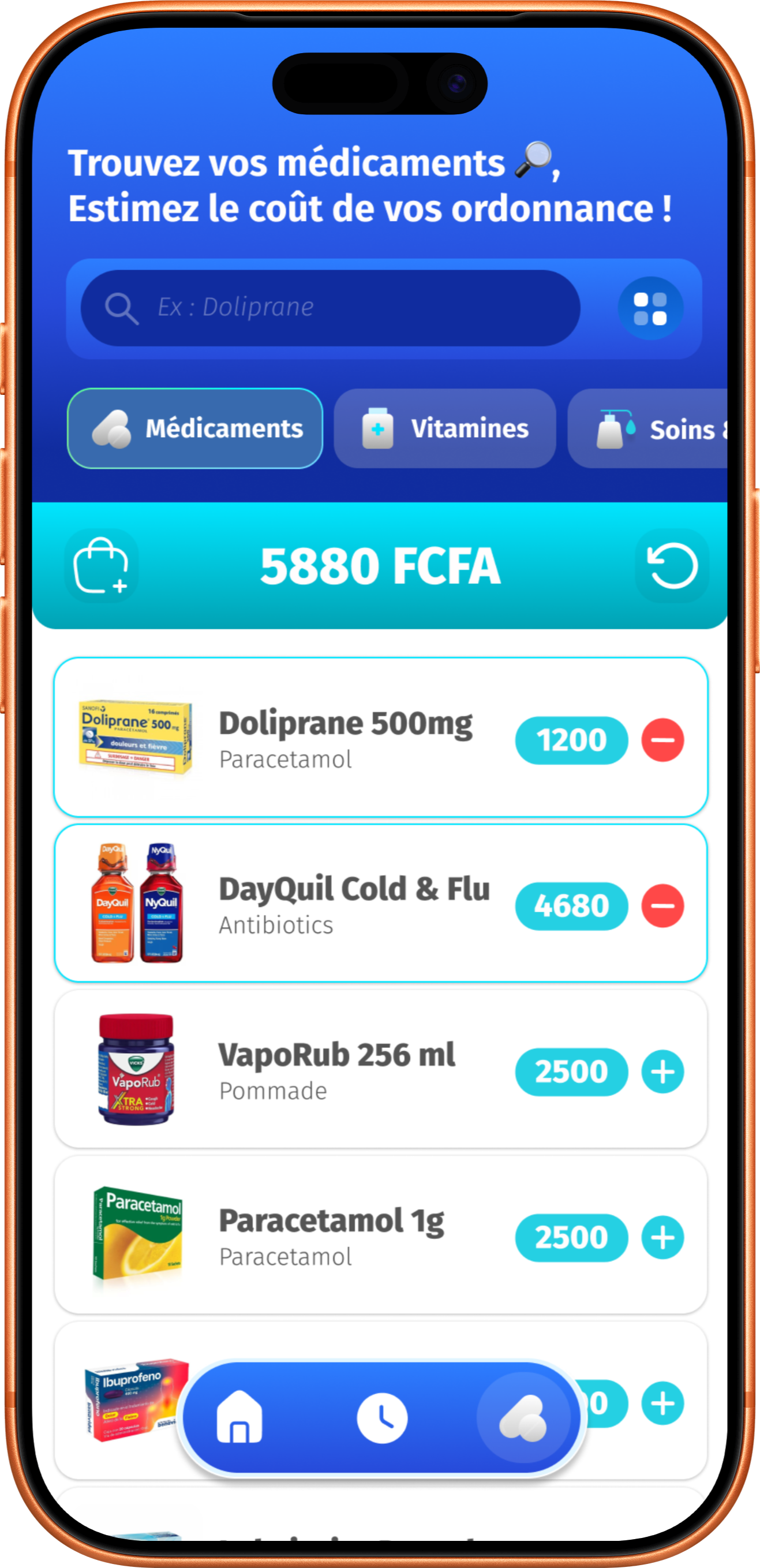 Application mobile Santel